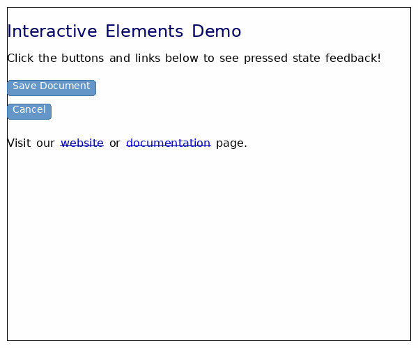 Button Pressed State Animation
