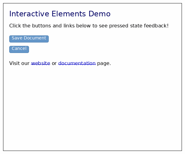 Button Pressed State Animation