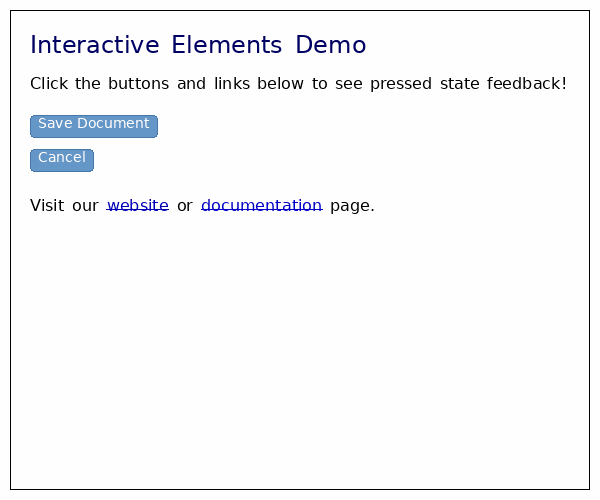 Button Pressed State Animation