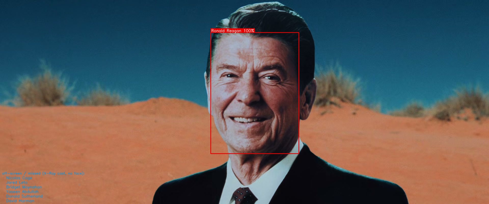 Ronald Reagan, second out-of-cast name in Lord of War