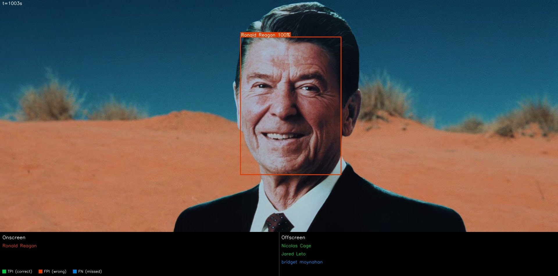 Ronald Reagan, second out-of-cast name in Lord of War